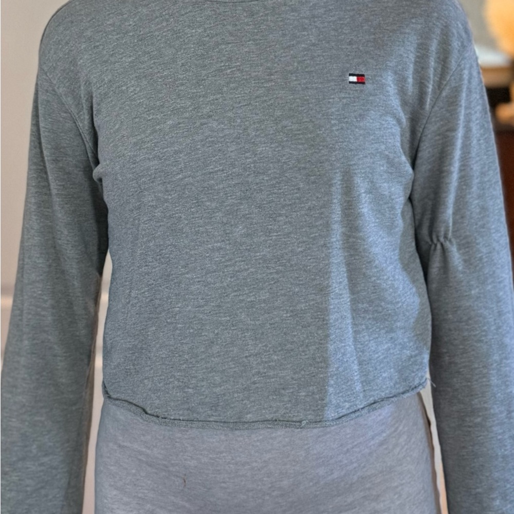 Tommy Hilfiger Gray Long Sleeve Top